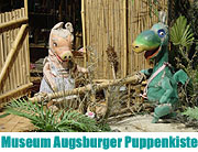 Ausflugstipp Augsburg. Es gibt ein Wiedersetzen mit Urmel, Wutz, Jm Knopf, Kater Mikesch und anderen Stars der kindgerechten Jugendunterhaltung in der Dauerausstellung mit den Marionetten der Augsburger Puppenkiste (Foto: Augsburger Puppenkiste)